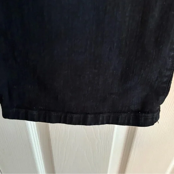 NYDJ Women's Black Jeans Bootcut with rhinestone on pockets size 12 - Picture 3 of 7